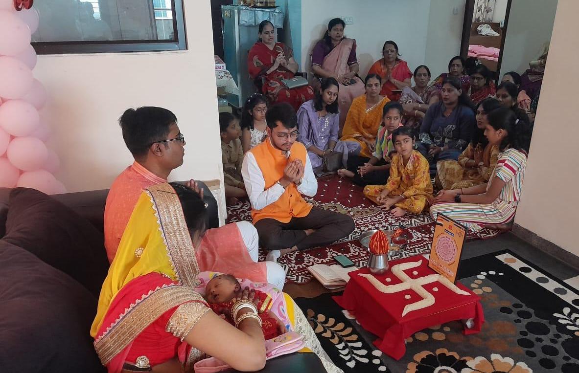 जैन संस्कार विधि से नामकरण संस्कार : बेंगलुरु